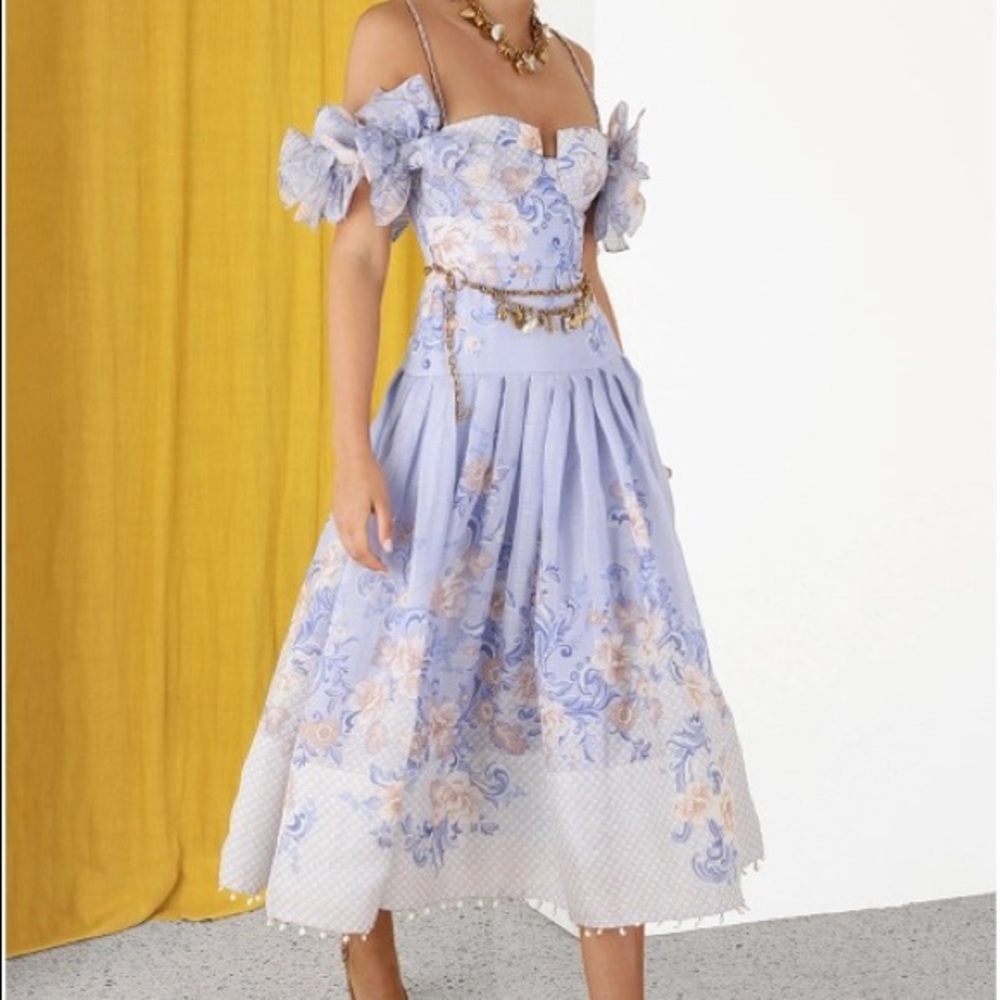 COPY - Zimmermann style floral paisley midi dress